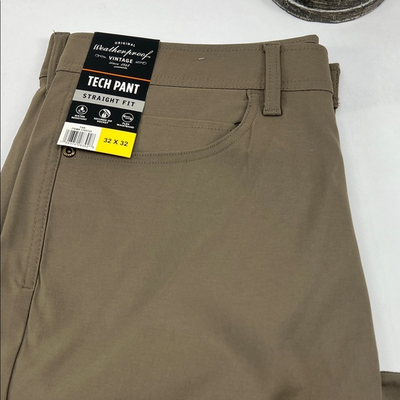 Weatherproof vintage tech pants Men's Tan Pants straight fit - Picture 4 of 9